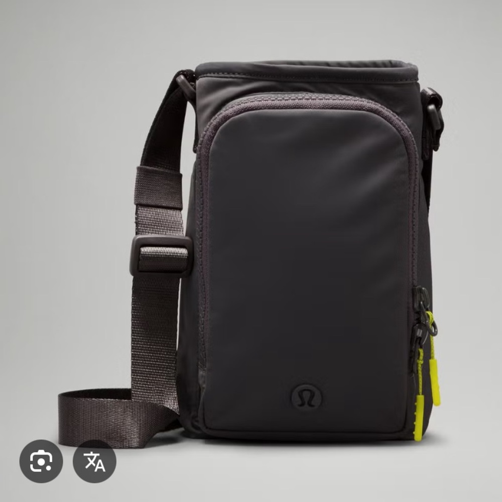 lululemon athletica Charcoal Gray Messenger Bag